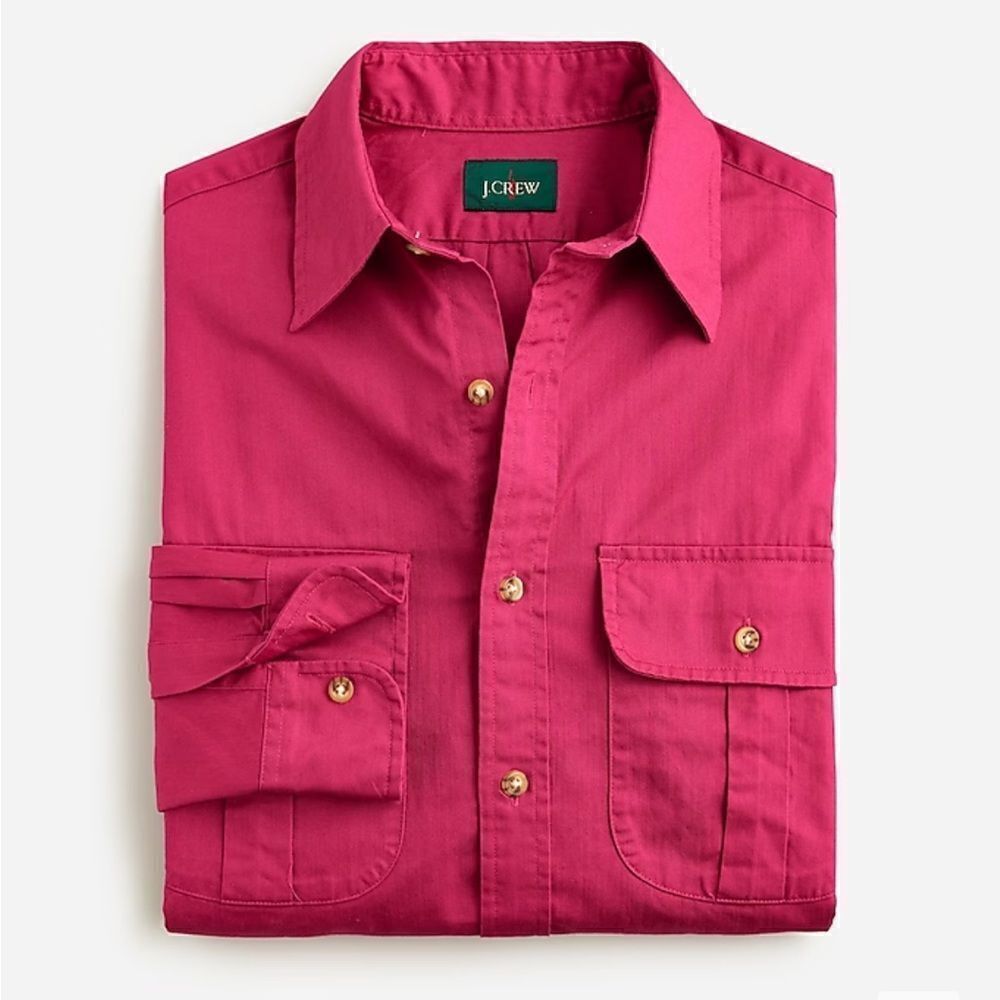 J. Crew Heritage twill two-pocket workshirt